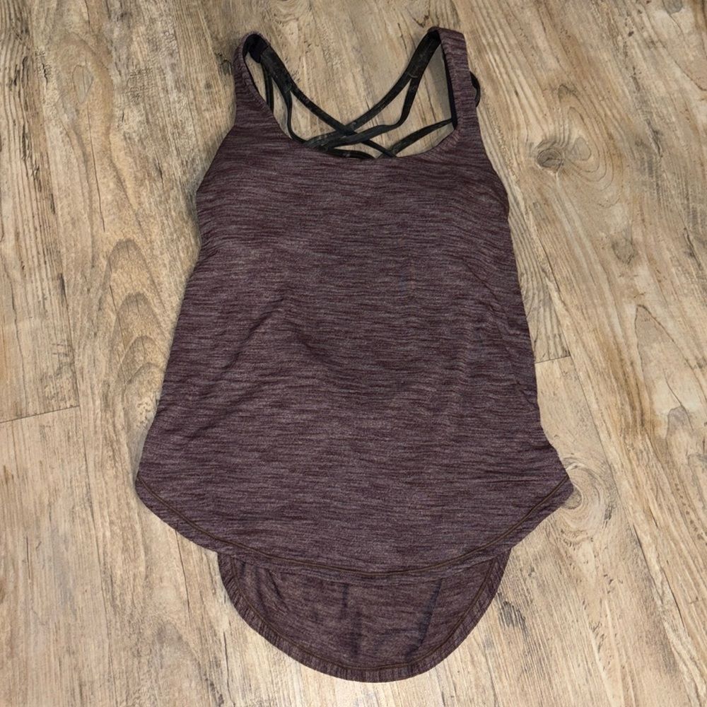 Lululemon Tank Top with Built in Bra Size 4 Purple